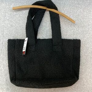 NEW! 32 Degrees Heat Sherpa Fleece Tote Bag Black